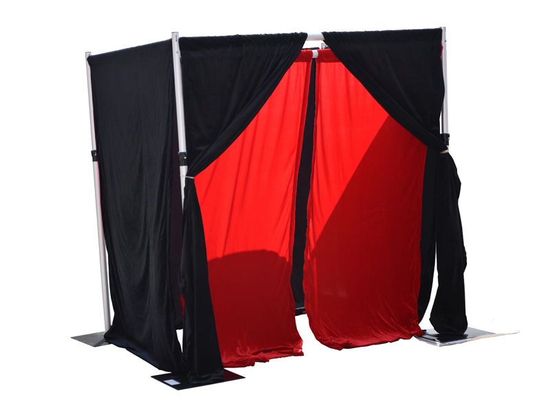 Adjustable Pipe and Drape Photo Booth Enclosure /4-7ft